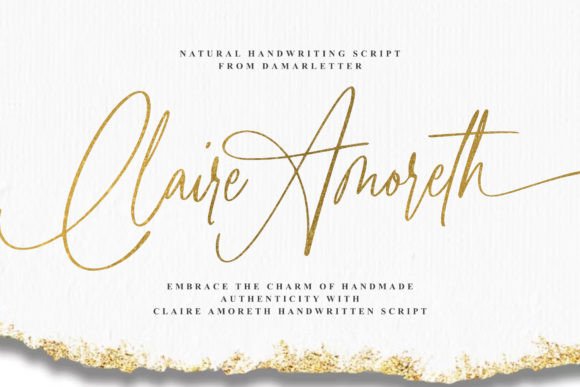 Claire Amoreth: A Handwritten Script for Authentic Design