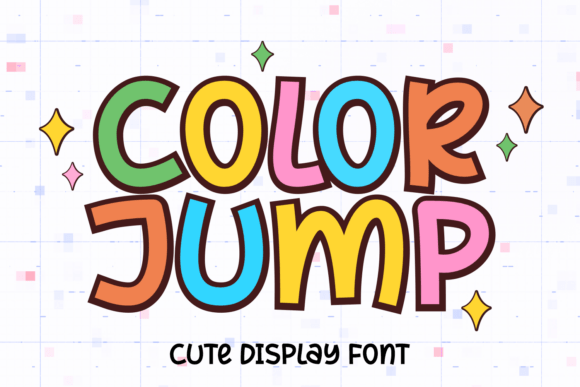 Discover the Playful Spirit of the Color Jump Display Font