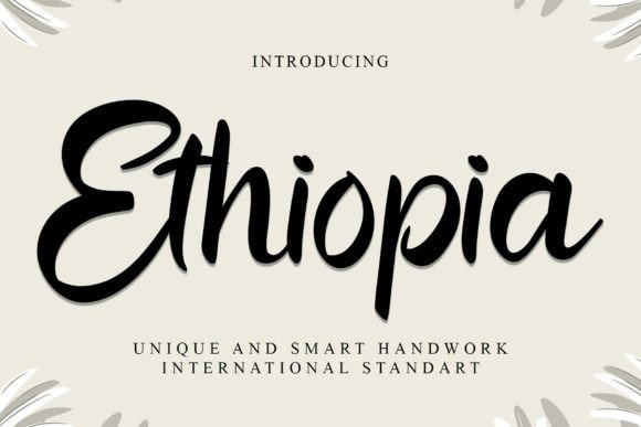 Ethiopia Font: A Handcrafted Touch for Modern Design