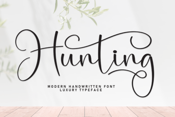 Hunting: A Magical Script Font for Elegant Design