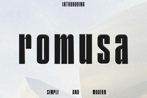 Romusa: The Modern Typeface for Clean, Professional Design